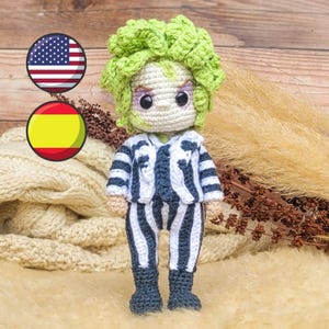ES/ENG Beetlejuice, amigurumi pattern