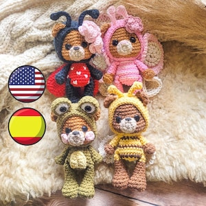 ES/ENG - Animal Bears, amigurumi pattern crochet