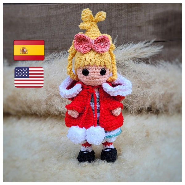 ES/ENG Cindy Lou Who, amigurumi pattern