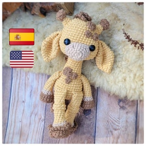 ES/ENG - Giraffe Maui/ Giraffe amigurimi pattern, crochet pattern