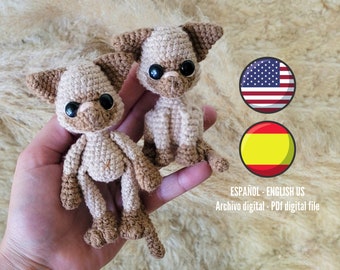 ES/ENG - PDF Oliver the Siamese Kitten, amigurumi pattern