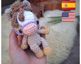ES/ENG- Mini horse, crochet pattern. Mini caballo intruso, patron amigurumi para tejer a crochet