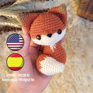 ES- ENG. Amigurumi Pattern. Indigo, the fox.