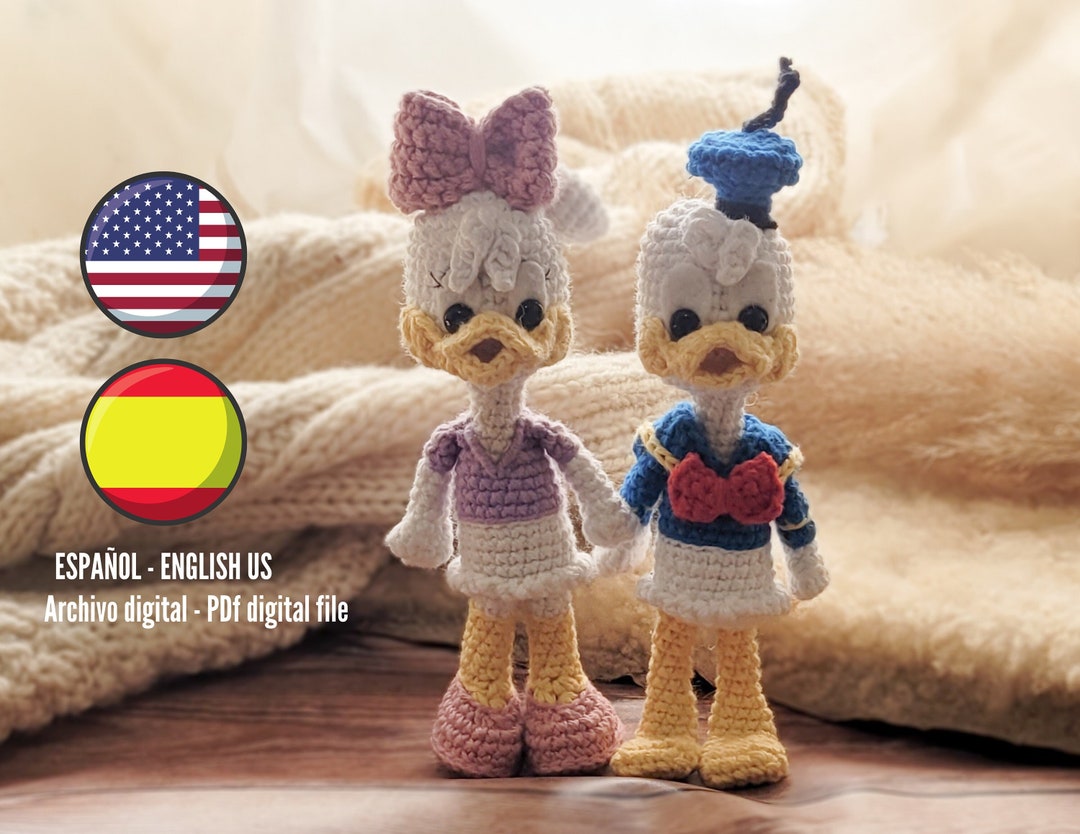 Pattern Daisy Duck ES/ENG PDF Pattern. Daisy Y Donald Duck, Amigurumi Crochet - Etsy