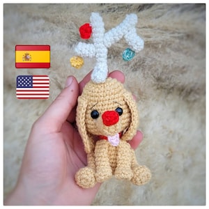 ES/Eng- Max, the dog. Amigurumi crochet pattern. Mr Grinch