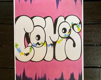Chaos Graffiti Strasse Urban Modern Contemporary Etsy