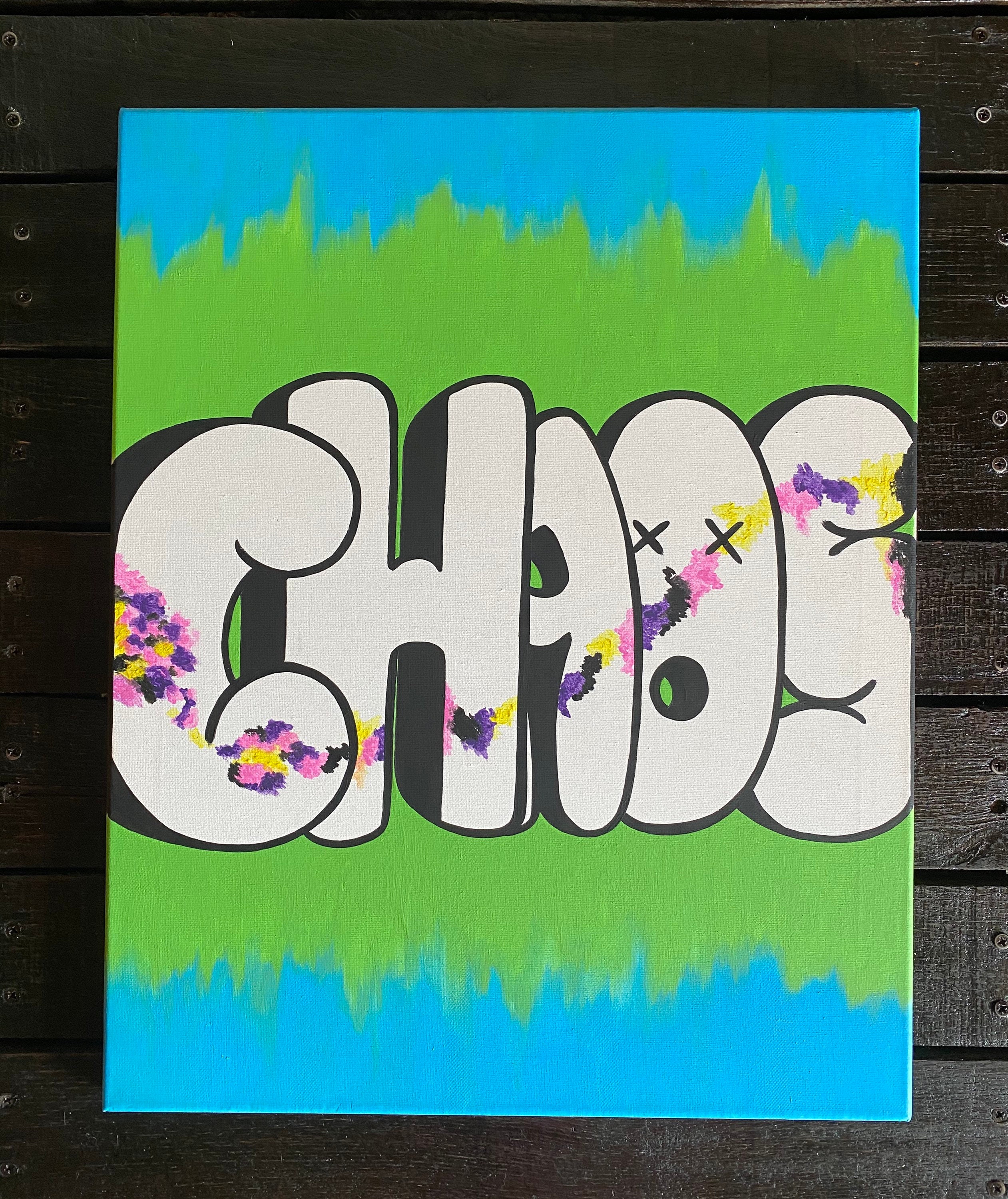 chaos graffiti street style urban modern contemporary etsy
