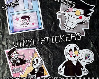 Spamton G. Spamton Vinyl Stickers - Set of 4 - Singles