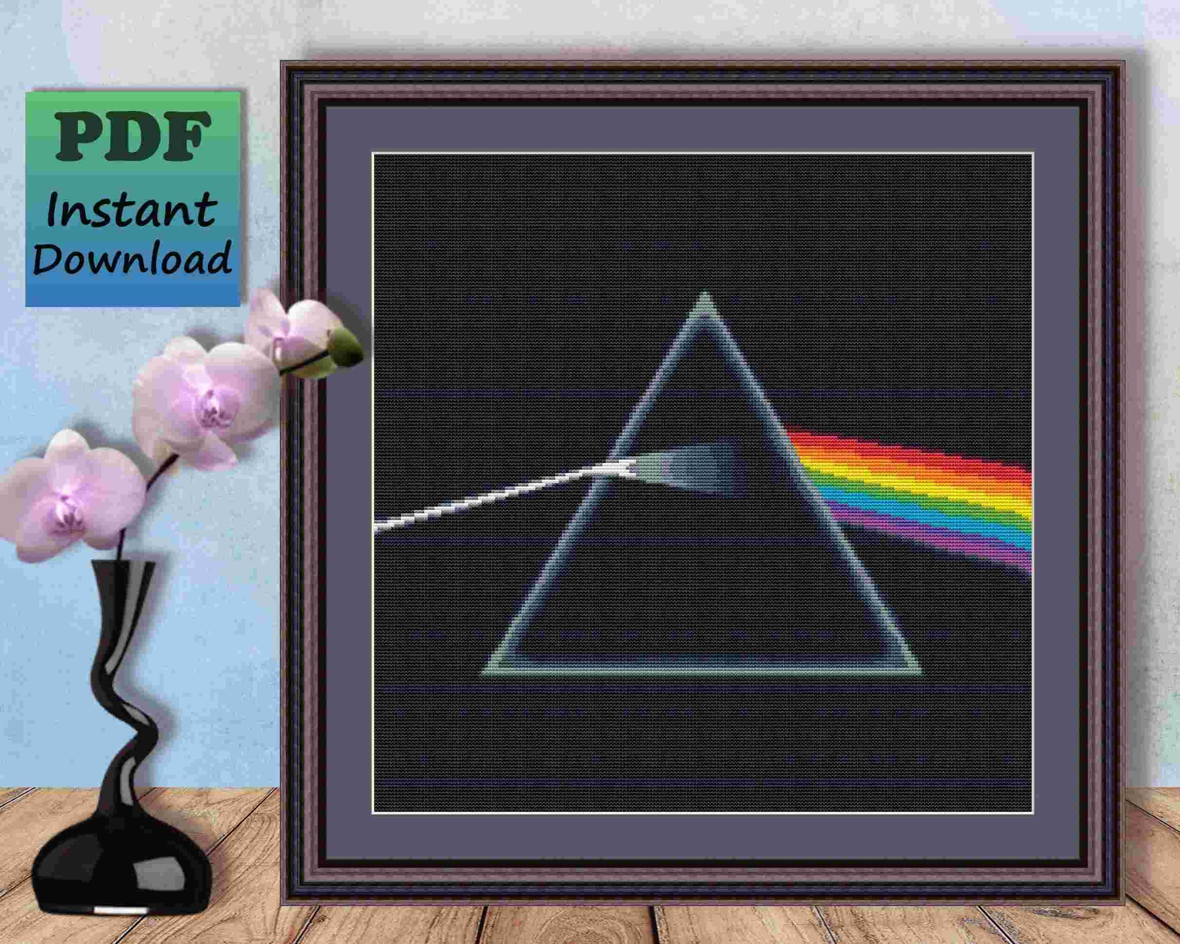 Dark Side of the Moon - Prism - Counted Cross Stitch Pattern Dark Side of the Moon - Prism - Counted Cross Stitch Pattern