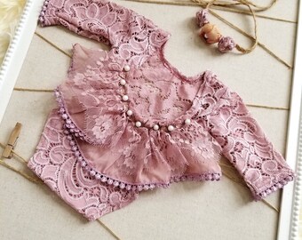 Newborn Lace Outfit for Girl Newborn Photography Props,Newborn girl outfit Newborn Girl Romper blush newborn outfit photography girl romper
