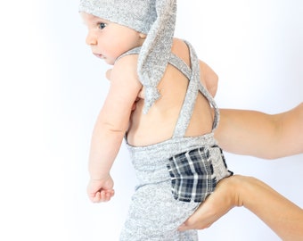 Newborn boy photo outfit Newborn photo props boy pants and hat gray set,newborn picture,baby boy portrait,baby shower boy gift,newborn photo