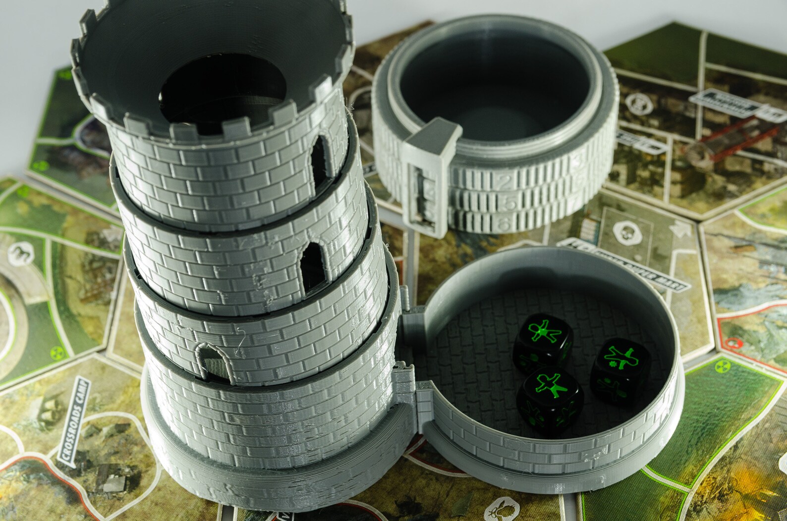 Klappbarer tragbarer 3D-gedruckter Würfelturm mit | Etsy