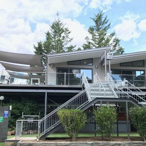 3x5m 9.84ft x 16.4ft GREY Ready Made Rectangle 95% UV Protection Sun Shade Sails strong corners