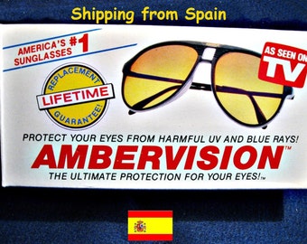 Okulary przeciwsłoneczne Ambervisión, oryginalne okulary w stylu retro (unisex)