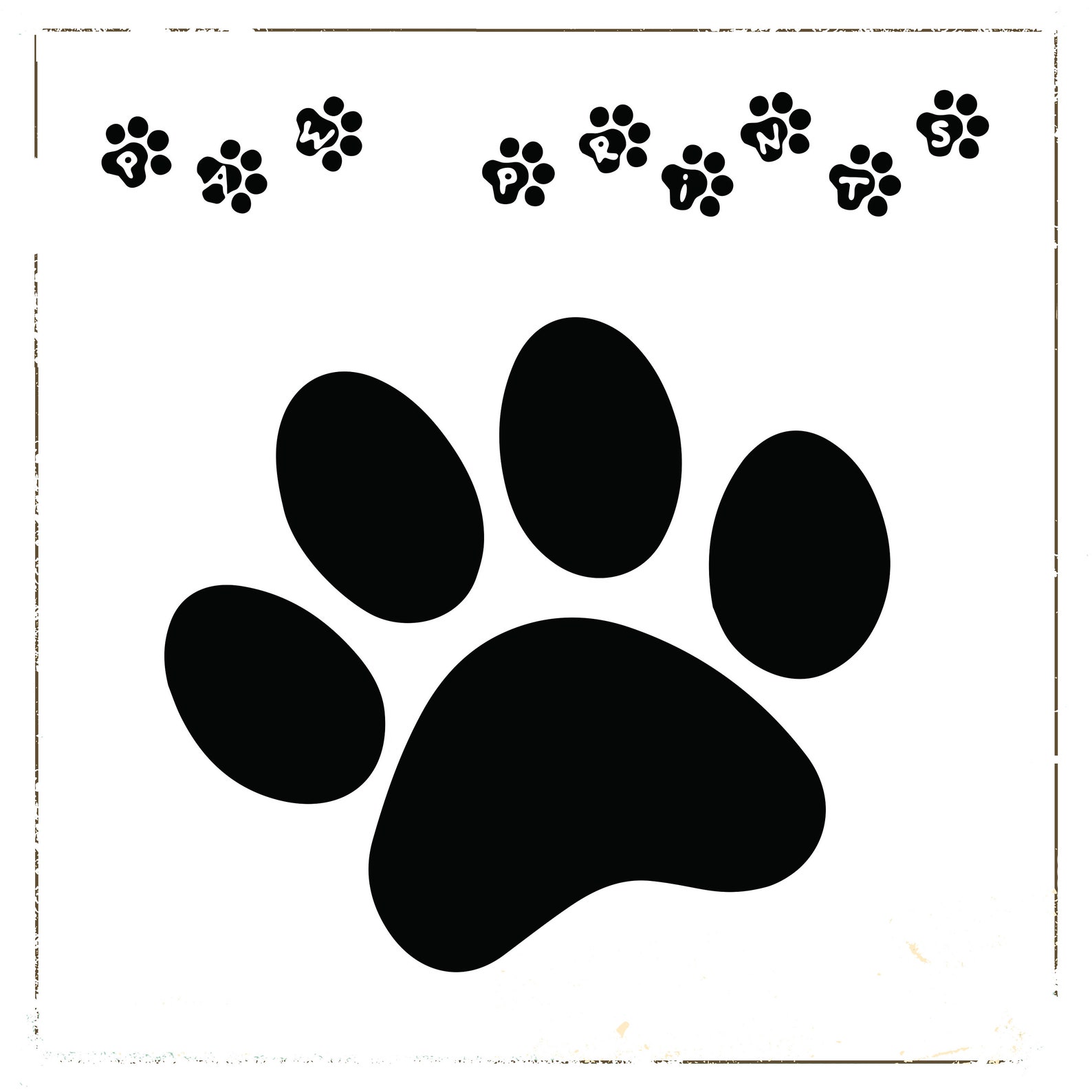 Big Collection Animal Paw Prints Silhouette Cub Vectors jpeg - Etsy España