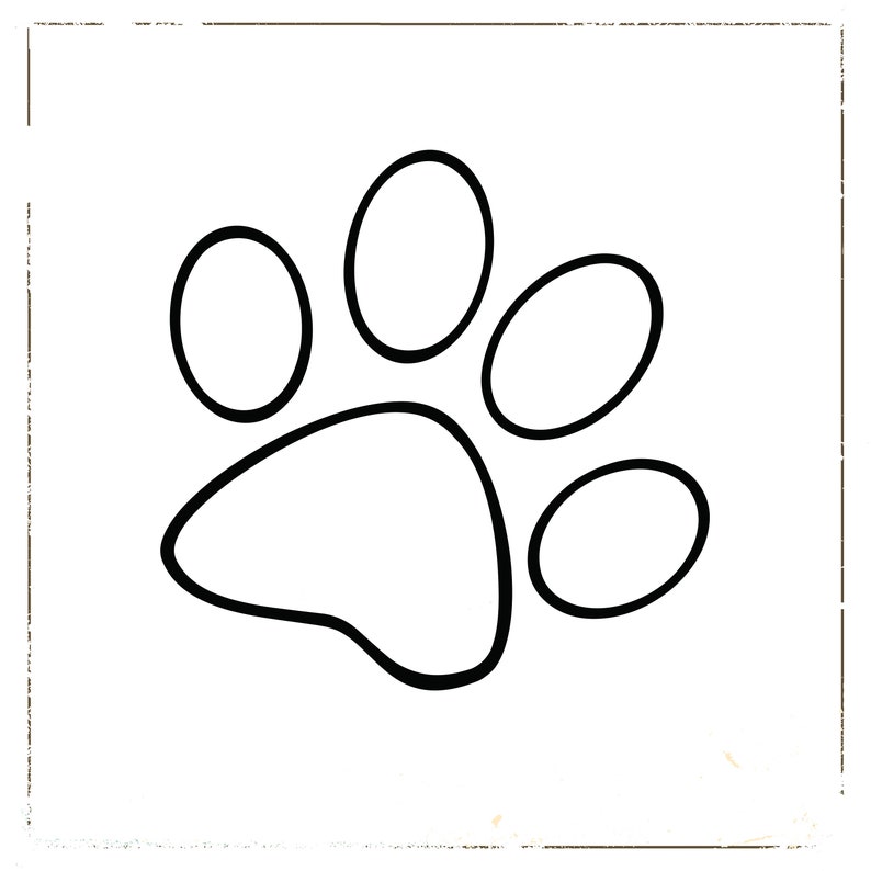 Free Free Paw Print Svg Outline 928 SVG PNG EPS DXF File