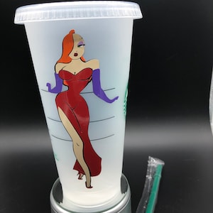 Roger Rabbit inspired Starbucks cold cup (venti)