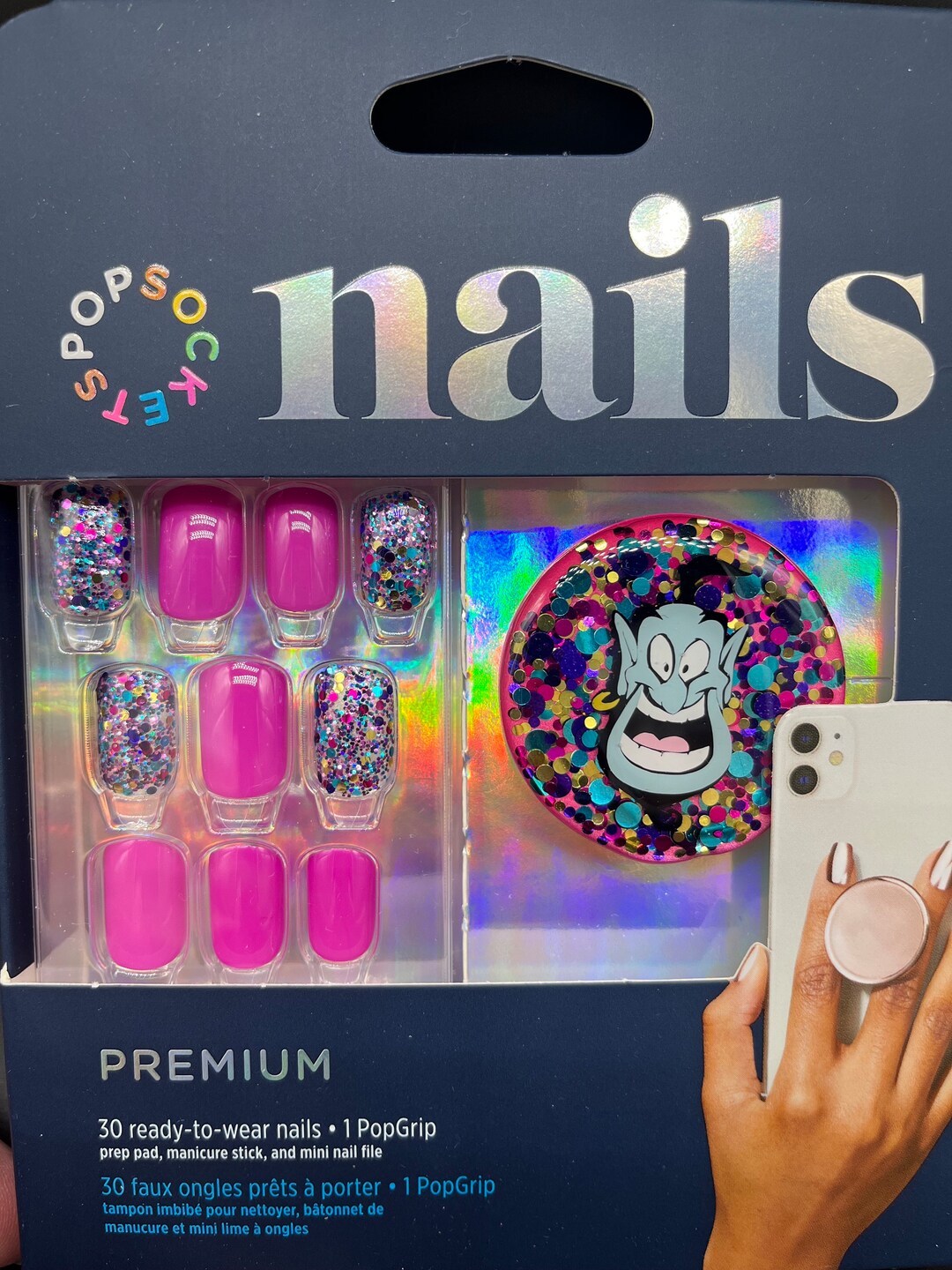 Disney Inspired Genie Pop Grip With Coordinating Pop Nails - Etsy