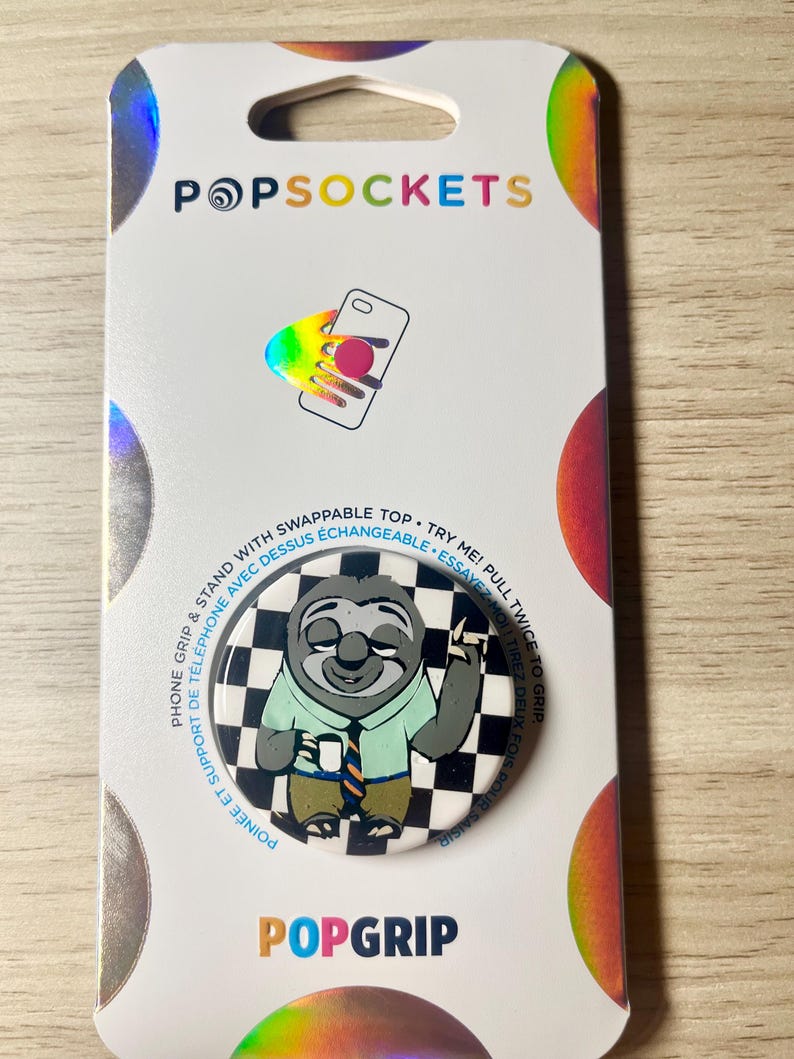 Sloth Popsocket Disney Inspired Zootopia Sloth Popsocket - Etsy