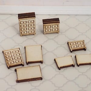 1:144 Scale DIY KIT - Simple Dresser Set - Tall and Short