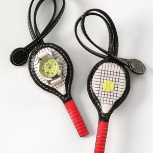 Hang Time by Jolie Montre Keychain Watch TENNIS RACQUET image 1