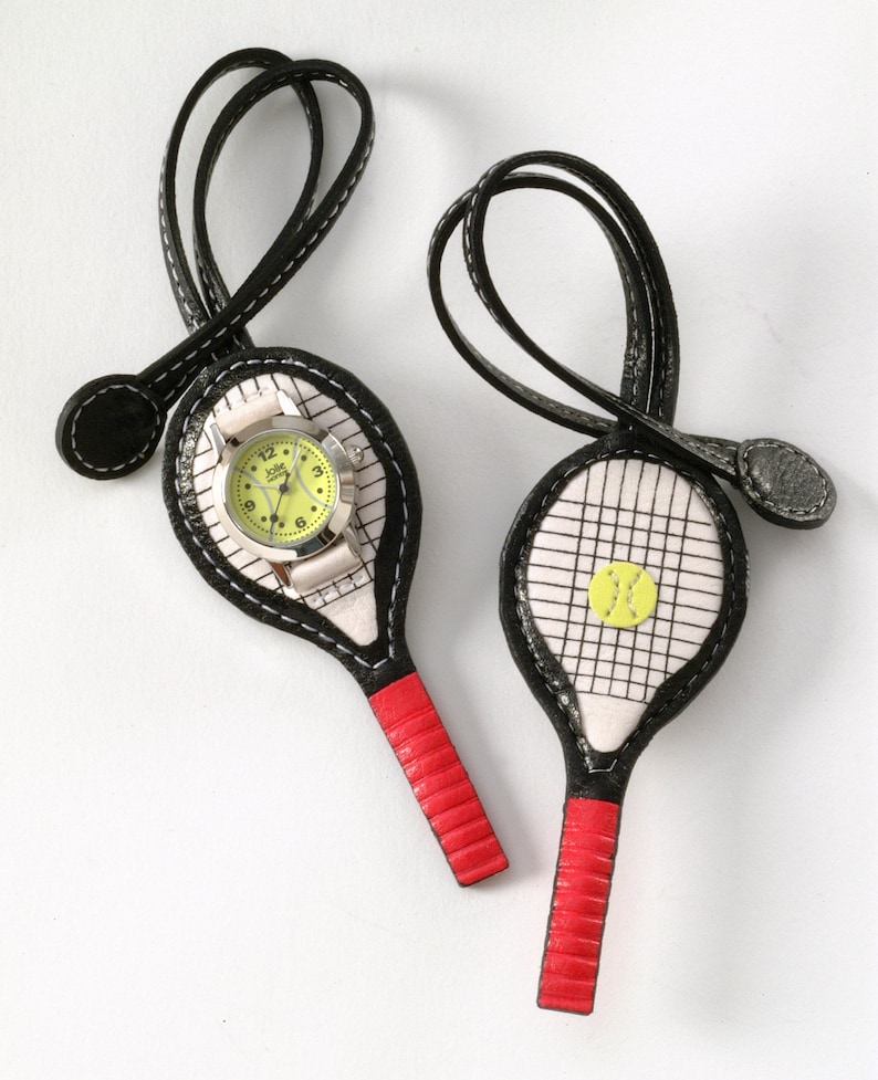 Hang Time by Jolie Montre Keychain Watch TENNIS RACQUET image 1