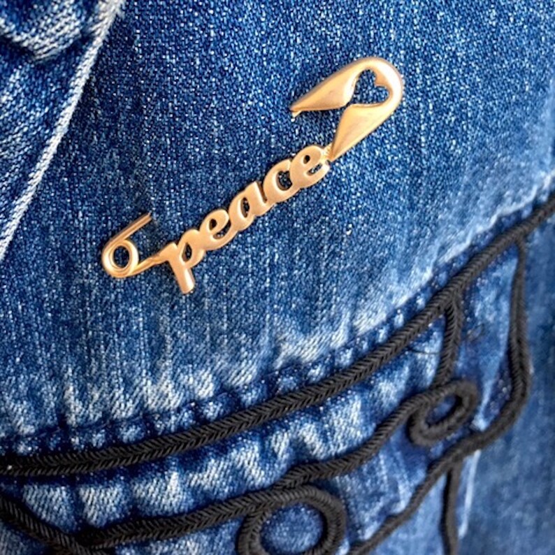 Inspiring Safety Pin by Inspired Pins PEACE Pin image 5