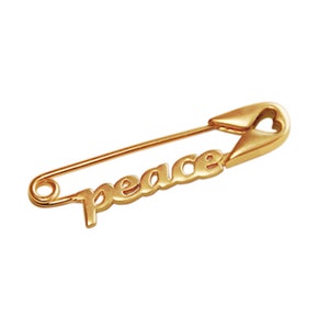 Inspiring Safety Pin by Inspired Pins PEACE Pin image 2