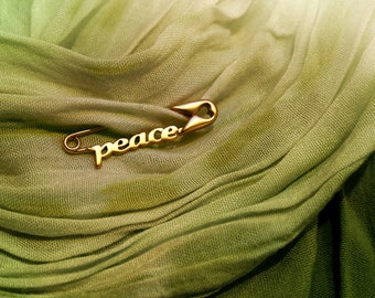 Inspiring Safety Pin by Inspired Pins - PEACE Pin