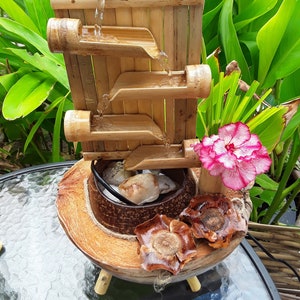 Mini fountain from Bamboo & coconut shell. image 1