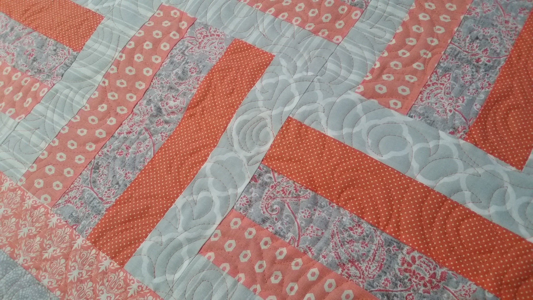 Easy Rail Fence Quilt Pattern for Beginners Etsy Canada