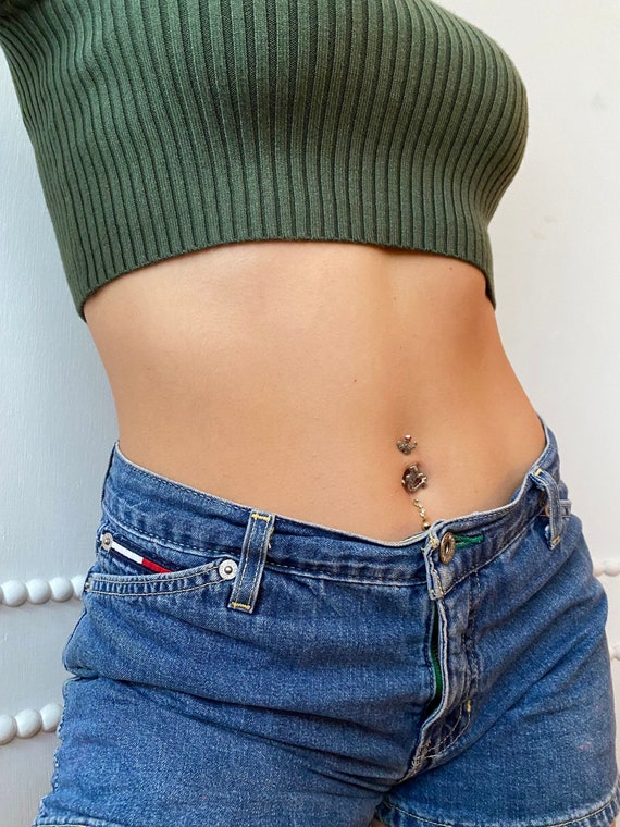 Creative Butterfly Piercing Belly Button Ring Ladies - Temu