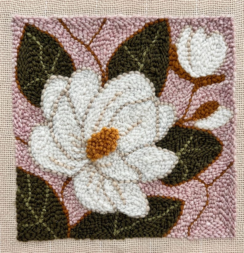 Magnolia Punch Needle Kit - Etsy