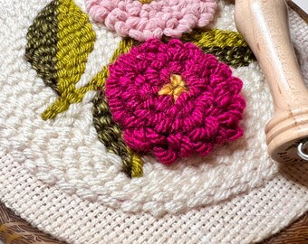 Kit de aguja de punzón para principiantes/Kit de doble aguja/Kit de manualidades con hilo/Kit de gancho para alfombras