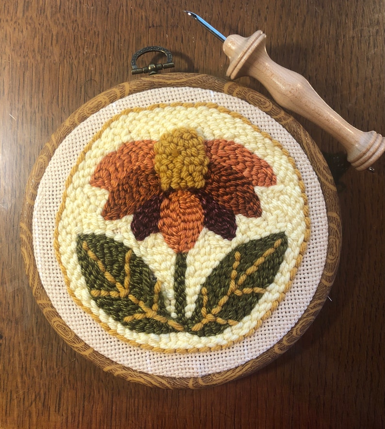 Fall Daisy Punch Needle Kit imagem 2