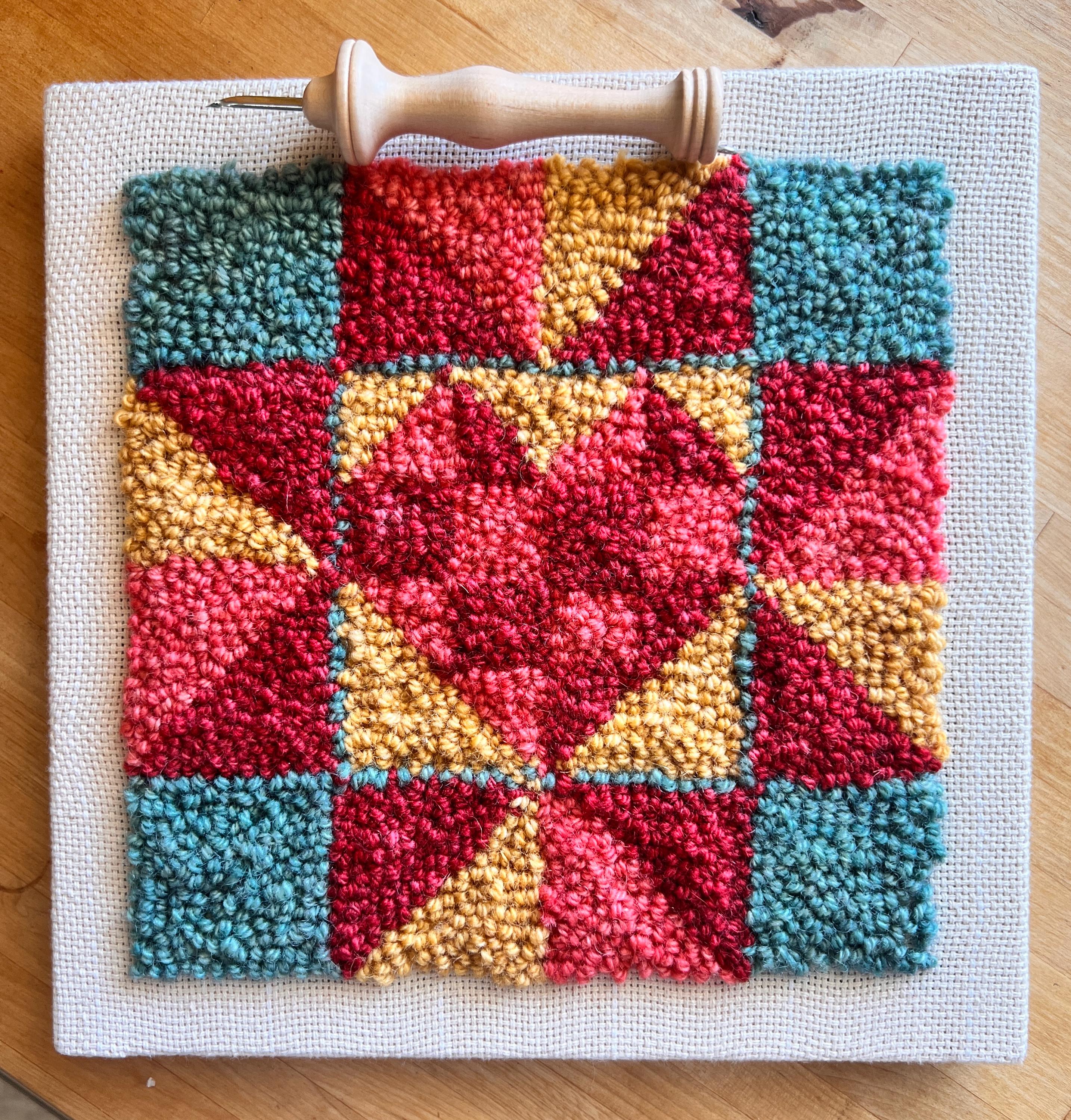 Digital Download/sawtooth Star Punch Needle Pattern/ Rug Hooking