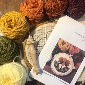 Fall Daisy Punch Needle Kit imagem 4