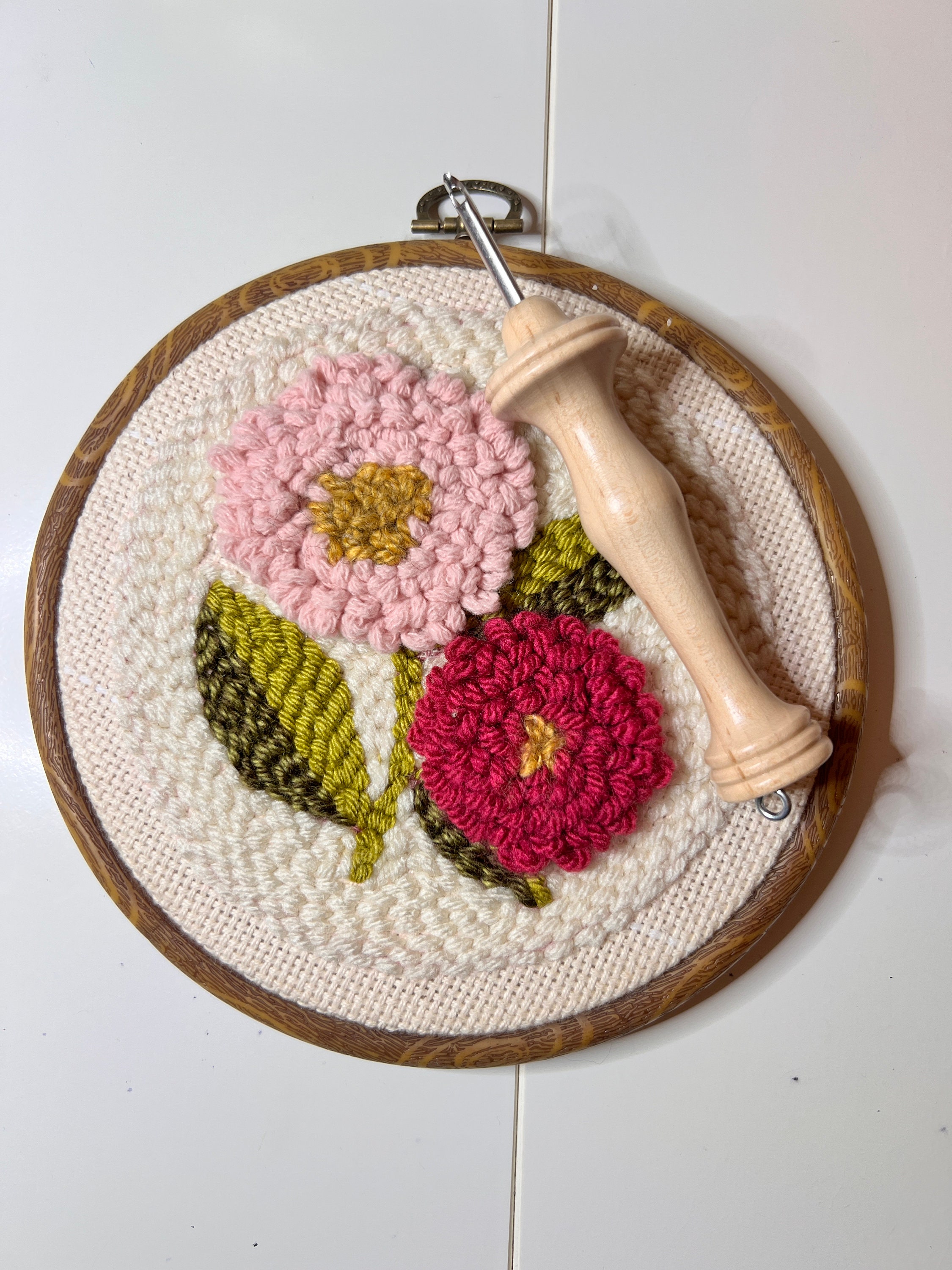Beginner Punch Needle Kit/ Double Mums/ Yarn Craft Kit/ Rug Hooking - Etsy