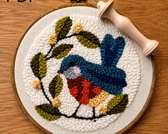 Bluebird Digital Punch Needle Pattern