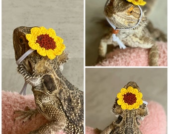 Sunny Days Ahead Beardie Floral Sunflower Hat Fascinator