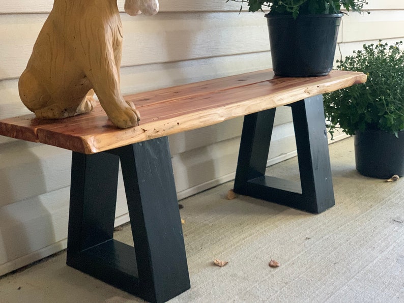 West Elm Style Bench for Indoor/Outdoor Entryway Porch Etsy
