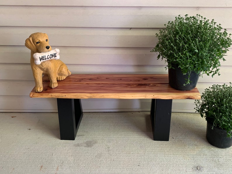 West Elm Style Bench for Indoor/Outdoor Entryway Porch Etsy