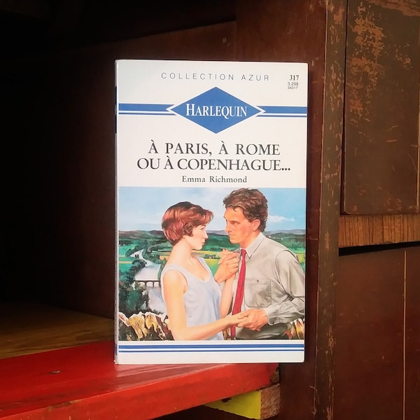 Harlequin Collection Azur À Paris, À Rome ou À Copenhague par Emma Richmond/Harlequin Vintage en Français/Livre Romanesque/Roman d'amour