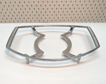 Soporte para ollas de metal vintage Corning Ware P-11 M-1 / Soporte para cazuelas / Bandeja de horno cromada