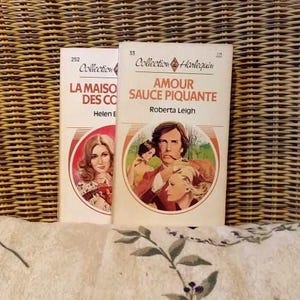 Lot of Vintage Harlequin Books/Harlequin Romance Novels/Harlequin Novels/Vintage French Novels/1980s, 1970s