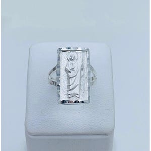 925 Sterling Silver Ring San Judas - St Jude Size 7 *  8.5 * 9.5 * 10  - Anillo en plata