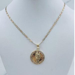 10k Gold Anhänger San Jewels St Jude & Halskette - Cadena Dije en oro