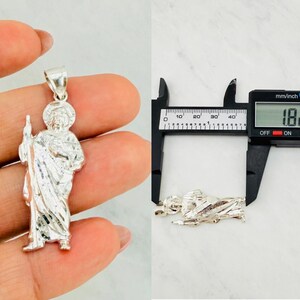 925 Sterling Silver Pendant Saint Jude / San Judas Dije En Plata - Etsy