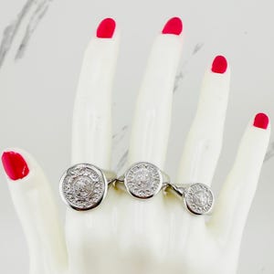 925 Sterling Silver ring Aztec Calendar  - Anillo plata calendario azteca