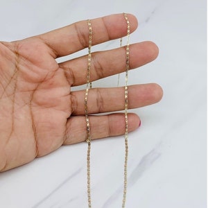 10k gold necklace Women’s multi-tone 16- 20” - Cadena en oro
